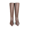 Vic Matie Brown Leather Tall Boots