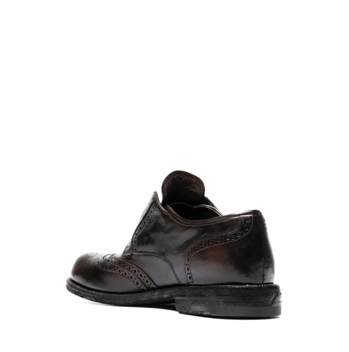 Officine Creative Chestnut Brown Leather Loafers