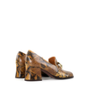 Chie Mihara Teil Snake Print Leather Heels