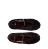 Sturlini Dark Brown Shearling Flats - DOLITA