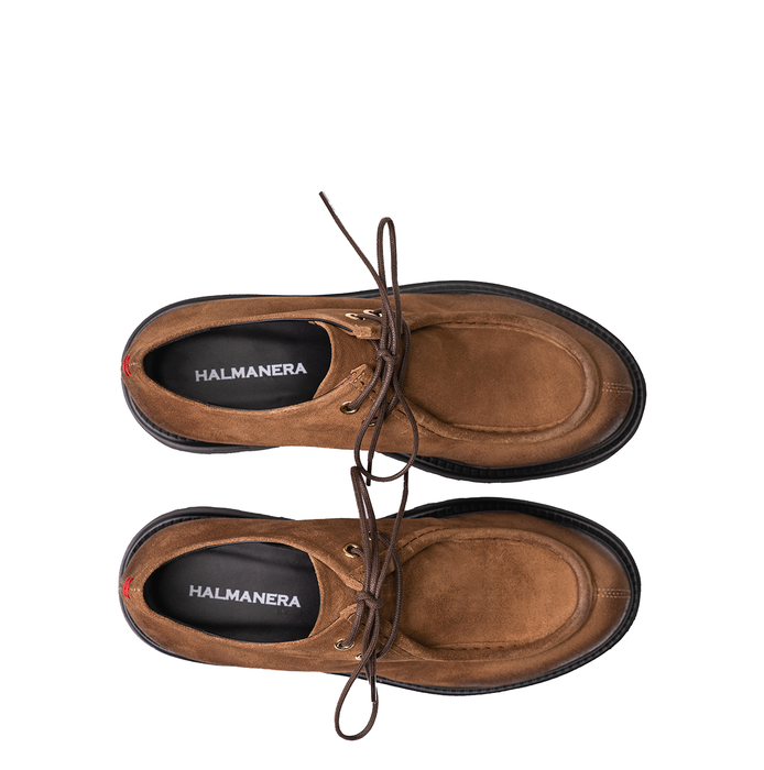 Halmanera Rue Brown Suede Lace-ups - DOLITA