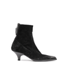 Elena Iachi Black Suede Ankle Boots