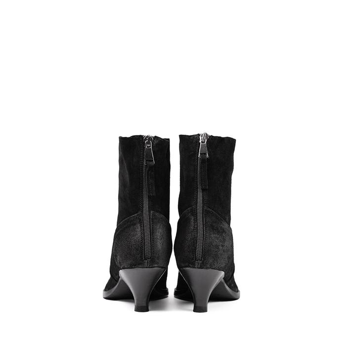 Elena Iachi Black Suede Ankle Boots