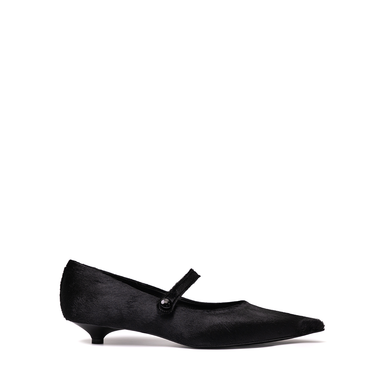 Guglielmo Rotta Hills Black Leather Flats