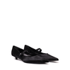Guglielmo Rotta Hills Black Leather Flats