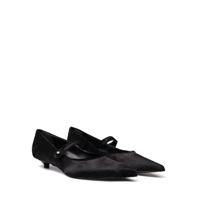 Guglielmo Rotta Hills Black Leather Flats