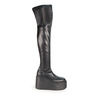 Vic Matie Black Leather Tall Boots