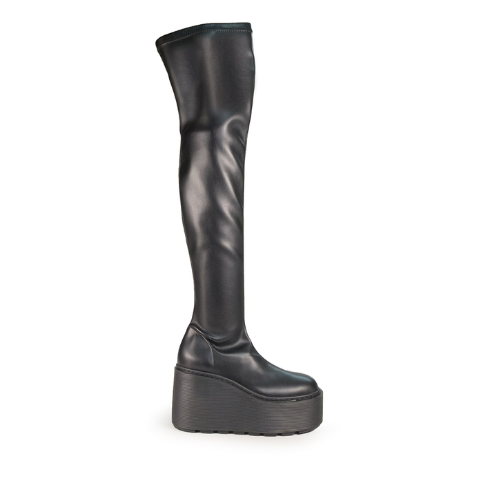 Vic Matie Black Leather Tall Boots
