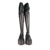 Vic Matie Black Leather Tall Boots