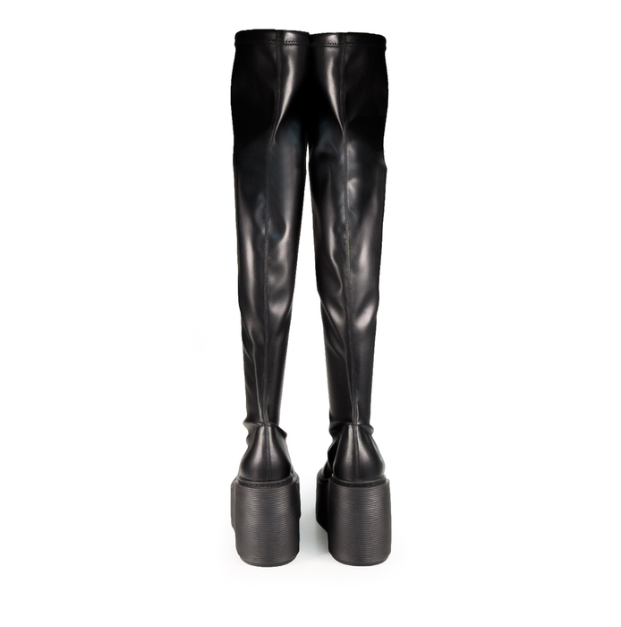 Vic Matie Black Leather Tall Boots