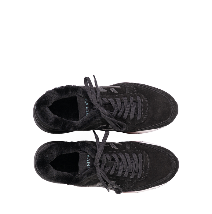 Premiata Mick Black Suede Sneakers
