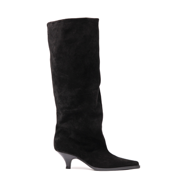 Elena Iachi Black Suede Tall Boots