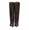 Elena Iachi Dark Brown Suede Tall Boots