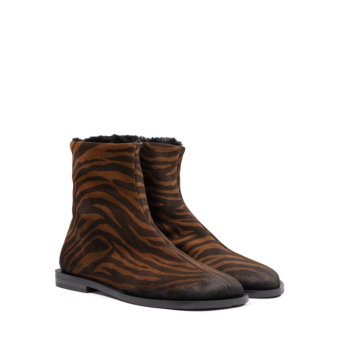 Elena Iachi Brown Suede Ankle Boots
