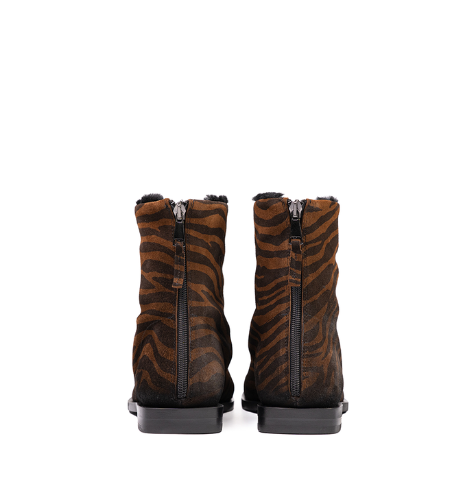 Elena Iachi Brown Suede Ankle Boots