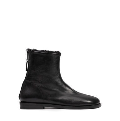 Elena Iachi Black Leather Ankle Boots
