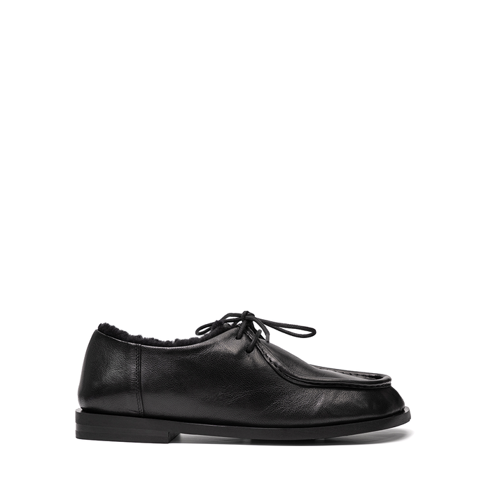 Elena Iachi Black Leather Lace-ups
