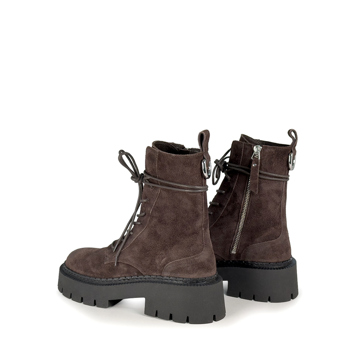 Vic Matie Dark Brown Suede Ankle Boots