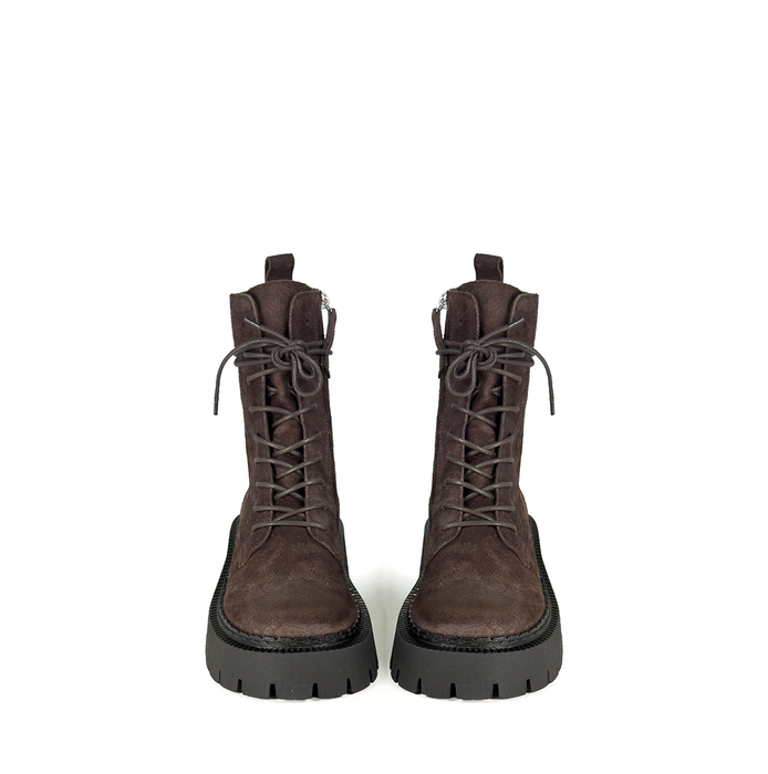 Vic Matie Dark Brown Suede Ankle Boots