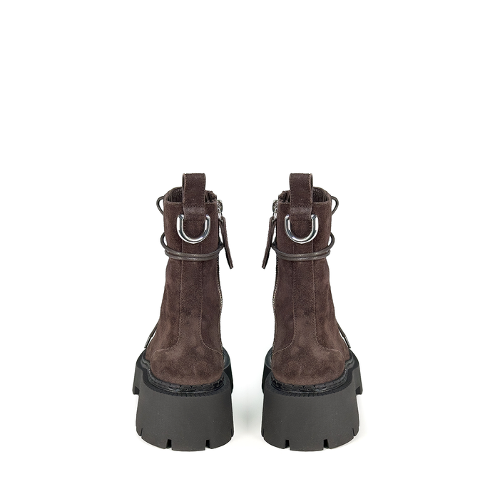Vic Matie Dark Brown Suede Ankle Boots