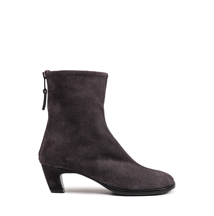 Elena Iachi Grey Suede Ankle Boots