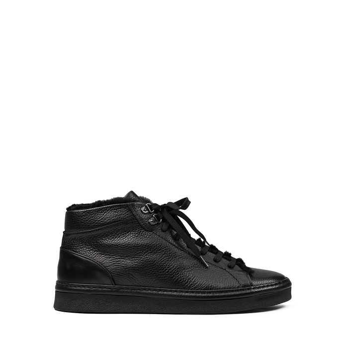 Giampieronicola Black Leather Ankle Boots