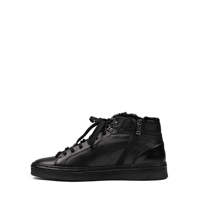 Giampieronicola Black Leather Ankle Boots