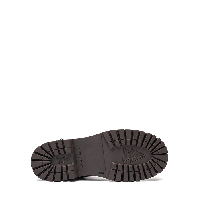 Elena Iachi Dark Brown Leather Ankle Boots
