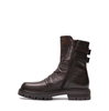 Elena Iachi Dark Brown Leather Ankle Boots