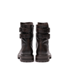 Elena Iachi Dark Brown Leather Ankle Boots
