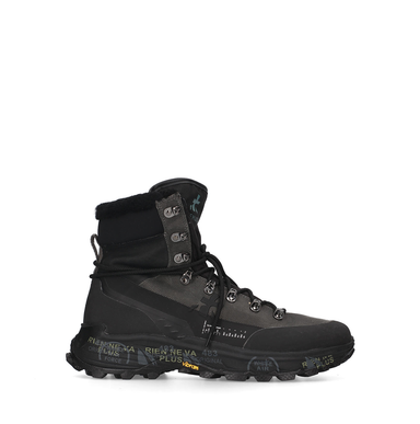 Premiata Midtreck Black Textile Sneakers
