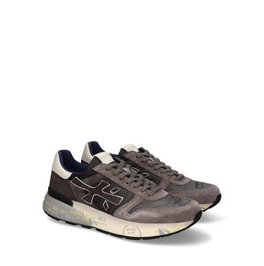 Premiata Mick Grey Suede and Textile Sneakers