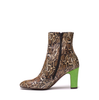 Chie Mihara Manel Snake Print Leather Ankle Boots