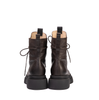 MLO Dark Brown Leather Ankle Boots