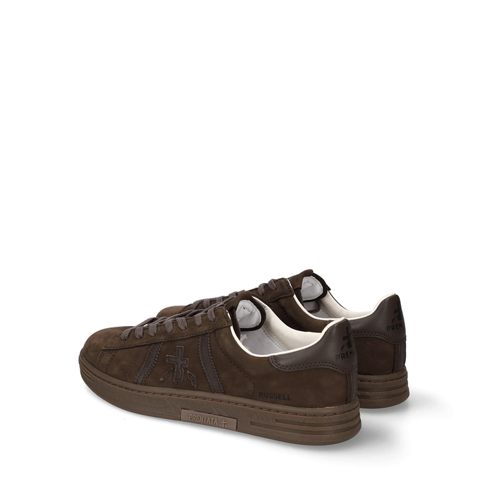 Premiata Russel Brown Suede Sneakers