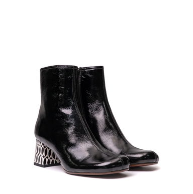 Chie Mihara Muki Black Leather Ankle Boots