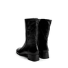 Poeve Veda Black Leather Ankle Boots - DOLITA