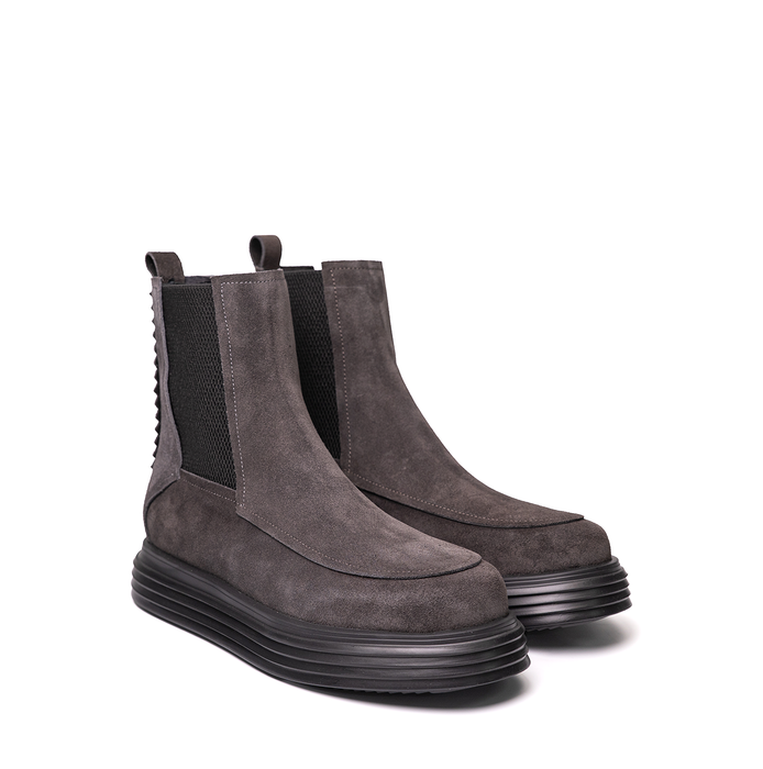 The Antipode Paul Dark Gray Suede Ankle Boots