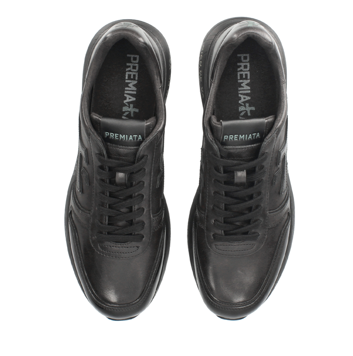 Premiata Mick Black Leather Sneakers - DOLITA