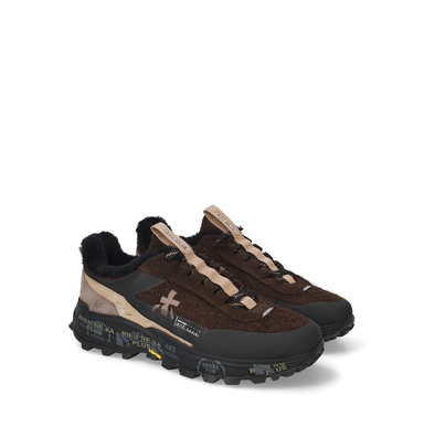 Premiata Devin Brown Suede Sneakers