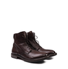 Moma Dark Brown Leather Ankle Boots