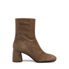 Poeve Thea Khaki Suede Ankle Boots - DOLITA