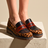 Chie Mihara Trivia Leopard Print Leather Loafers - DOLITA