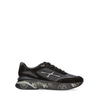 Premiata Moerun Black Suede and Textile Sneakers