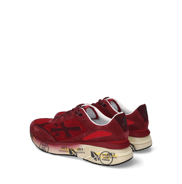 Premiata Moerun Burgundy Suede Sneakers