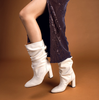 Chie Mihara Eychel Cream Leather Ankle Boots