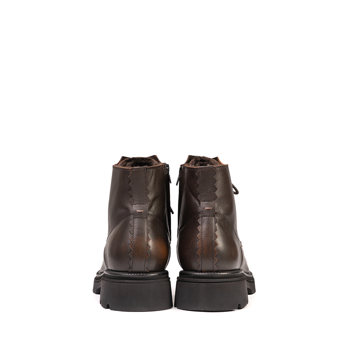 The Antipode Charles Dark Brown Leather Ankle Boots - DOLITA