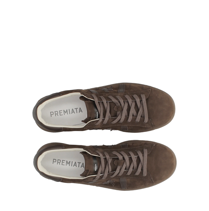 Premiata Russel Brown Suede Sneakers