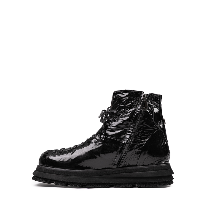 Le Ruemarcel AKIRA D Black Leather Ankle Boots