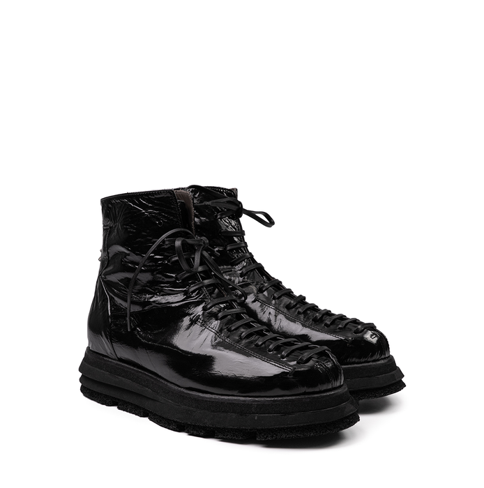 Le Ruemarcel AKIRA D Black Leather Ankle Boots